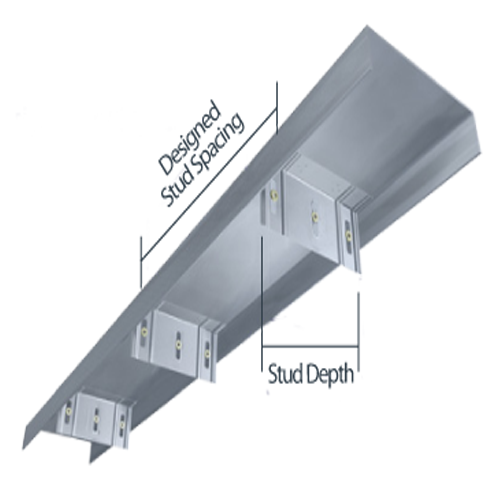 Metal Wall Studs vertitrack® vtx steel deflection exterior track system at metal Metal Wall Studs vertitrack® vtx steel deflection exterior track system at metal